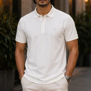 Men's Polo - Solid White